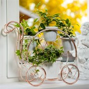 Подставка для цветов Карета на 4 цветка на подоконник 51-312 - фото 57145