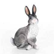 Фигура садовая Заяц серый полистоун F01007-Gray - фото 57160