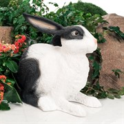Фигура садовая Заяц ушастый черно-белый полистоун F07429-WBL - фото 57250