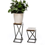 Подставка под цветы напольная Лофт большая тёмная сосная 66-207-TS - фото 57277