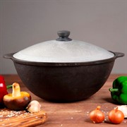 Казан чугунный узбекский 8л - фото 57316