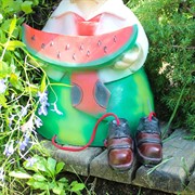 Фигура декоративная Гном садовый Арбуз стеклопластик высота 40см U09027 - фото 57409