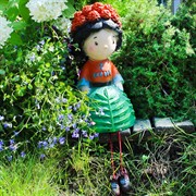 Фигура садовая Гном Бархатцы для декора высота 40см U09043 - фото 57423