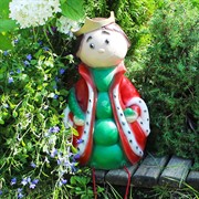 Фигура декоративная Гном Горох для сада стеклопластик высота 39см U09023 - фото 57430