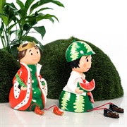 Фигура декоративная Гном Горох для сада стеклопластик высота 39см U09023 - фото 57435