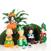 Фигура садовая Гном Дыня декоративный полистоун высота 37см U09030 - фото 57451