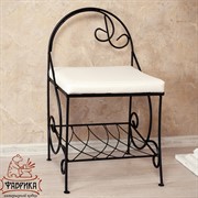 Банкетка кованая с мягким сиденьем 302-32 - фото 5746