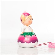 Фигура декоративная Гном Редиска для сада и дома высота 40см U09025 - фото 57489