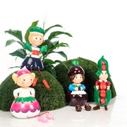 Фигура декоративная Гном Редиска для сада и дома высота 40см U09025 - фото 57494