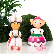 Фигура декоративная Гном Редиска для сада и дома высота 40см U09025 - фото 57495