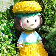 Фигура садовая Гном Астра жёлтая стеклопластик высота 40см U09047 - фото 57538