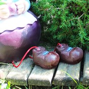 Фигура декоративная Гном садовый Свёкла стеклопластик высота 41см U09028 - фото 57542