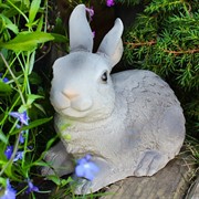 Фигура для сада Зайчонок серый U09089-Gray - фото 57580