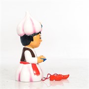 Фигура декоративная Гном Чеснок полистоун высота 43см U09029 - фото 57593