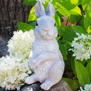 Фигура для сада и дачи Зайчонок серый U09088-Gray - фото 57608