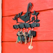 Ключница металлическая настенная Птичка на ветке 701-008 - фото 57680