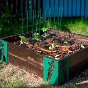 Кронштейн угловой для высоких грядок Морковка 801-013Gr - фото 57694