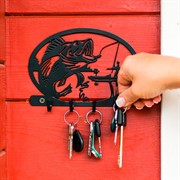 Ключница мужская настенная металл Рыбалка 701-010 - фото 57718
