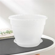 Горшок Антик 2,6л прозрачный с поддоном - фото 57775