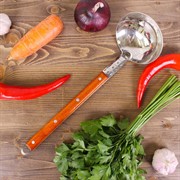 Половник 40см из нержавеющей стали - фото 57817