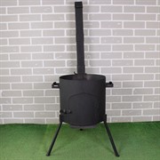 Печь под казан на 10л с дымоходом - фото 57824