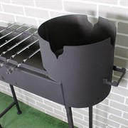 Мангал с печью под казан на 6-8л (разборный) - фото 57880