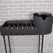 Мангал с печью под казан на 10-12л - фото 57898