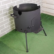 Печь под казан на 16л с дверцей - фото 57942