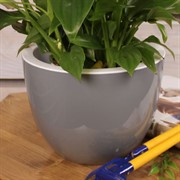 Горшок Орион 2,3л серый муссон с вкладышем - фото 57978