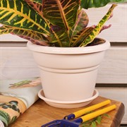 Горшок Милано 2л пудровый - фото 57986