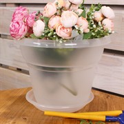 Горшок Милано 3,2л прозрачный - фото 58021