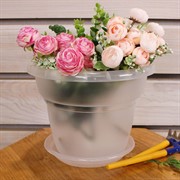 Горшок Милано 3,2л прозрачный - фото 58022