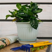 Горшок Виноград 0,5л мятный с поддоном - фото 58023