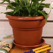 Горшок Милано 4,5л терракот - фото 58038