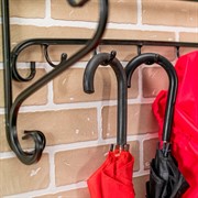 Вешалка для одежды настенная в прихожую с полкой 91-402 - фото 58045