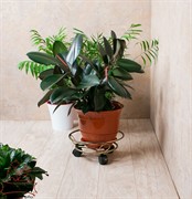 Подставка для цветов 12-001 напольная на колесах - фото 5819