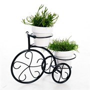 Подставка для цветов на подоконник Велосипед под два кашпо 41-041B - фото 58264