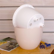 Горшок Орион 3,5л пудровый с вкладышем - фото 58274