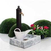 Умывальник колонка садовая с поддоном под серый камень U09155 - фото 58307