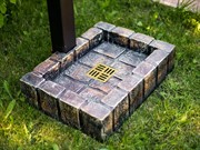 Умывальник колонка садовая с поддоном под тёмный камень U09151 - фото 58330