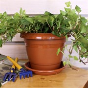 Горшок Фестона 1,6л терракот с поддоном - фото 58341