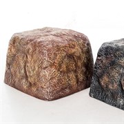 Камень для маскировки садовых коммуникаций декоративный тёмный U09179 - фото 58382