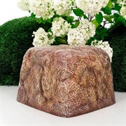 Камень для маскировки садовых коммуникаций декоративный тёмный U09179 - фото 58383