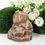 Декоративный камень для маскировки садовых коммуникаций Скала тёмная U09184 - фото 58392