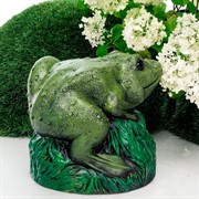 Крышка декоративная для маскировки садовых коммуникаций Лягушка на камне U09182 - фото 58411