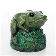 Крышка декоративная для маскировки садовых коммуникаций Лягушка на камне U09182 - фото 58412