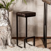 Стул барный кованый Лофт светлая сосна высота 76см 66-005 SS - фото 58420