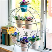 Подставка для цветов на подоконник Птицы на 10 кашпо 41-908W - фото 58440