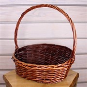 Корзина плетеная ива 38х29х9/16/39см коричневый - фото 58503