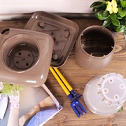 Кашпо Фэшн 3,5л мокко - фото 58611